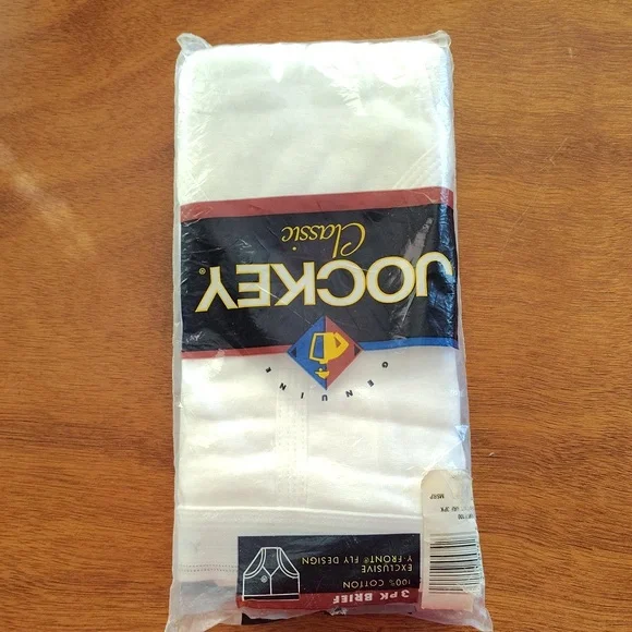Vintage Jockey Men's White Classic Y-Front Briefs 3 Pack - Sz 30 - Picture 2 of 6